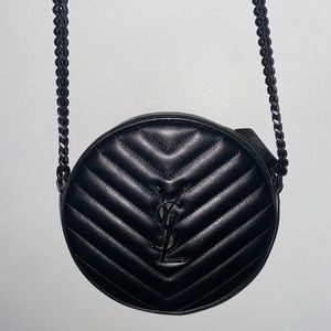 YSL ROUND CROSSBODY BAG